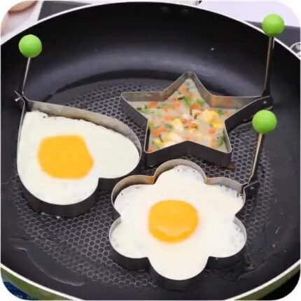 Stainless Steel Egg & Pancake Ring Mould – Durable Nonstick Breakfast Tool