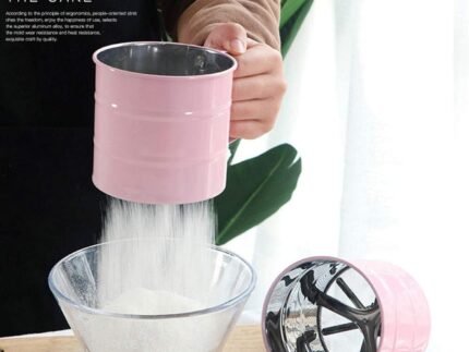 Stainless Steel Flour Sifter Mug – Handheld Baking Sieve for Cakes & Pastries