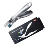 Stainless Steel Kitchen Tray Clip – Anti-Scald Heat Resistant Plate Lifter with Non-Slip Silicone Grip