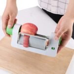 Stainless Steel Manual Apple & Potato Peeler – Rotating Fruit Slicer & Multifunction Cutting Tool