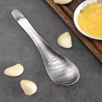 Stainless Steel Manual Ginger & Garlic Grinder – Multi-Function Kitchen Tool for Pureeing Spices, Herbs & Vegetables
