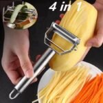 Stainless Steel Multifunctional Kitchen Peeler – Fruit & Vegetable Slicer