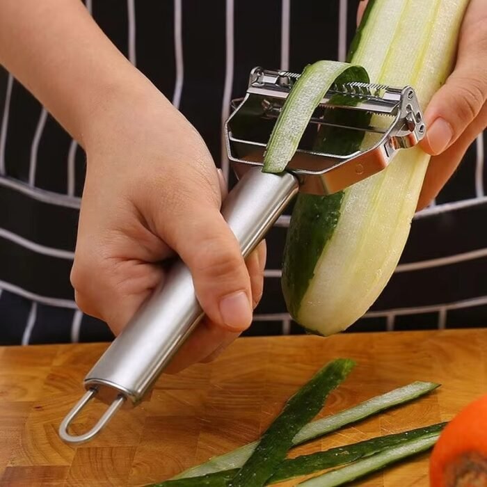 Stainless Steel Multifunctional Kitchen Peeler – Fruit & Vegetable Slicer