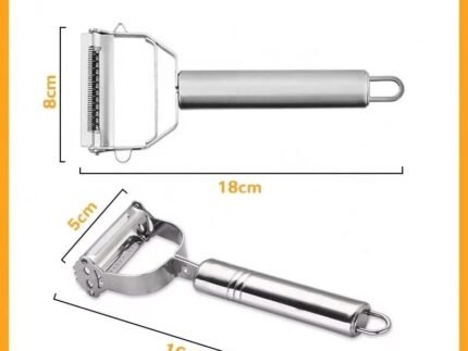 Stainless Steel Multifunctional Kitchen Peeler – Fruit & Vegetable Slicer