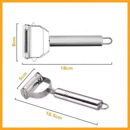 Stainless Steel Multifunctional Kitchen Peeler – Fruit & Vegetable Slicer