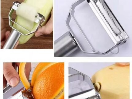 Stainless Steel Multifunctional Kitchen Peeler – Fruit & Vegetable Slicer