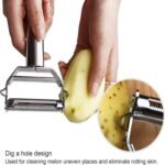 Stainless Steel Multifunctional Vegetable Peeler – Fruit Slicer, Julienne Cutter & Paring Tool for Kitchen Use