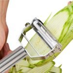 Stainless Steel Multifunctional Vegetable Peeler – Fruit Slicer, Julienne Cutter & Paring Tool for Kitchen Use
