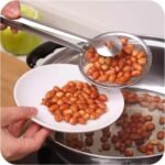 Stainless Steel Oil Scoop & Colander – Fried Food & Tofu Powder Filter Clip