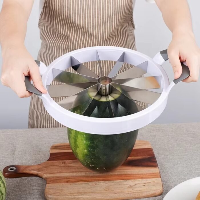 Stainless Steel Watermelon Windmill Cutter – Fruit Slicer & Corer Tool for Quick and Easy Watermelon Cubes