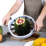 Stainless Steel Watermelon Windmill Cutter – Fruit Slicer & Corer Tool for Quick and Easy Watermelon Cubes