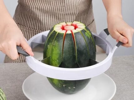 Stainless Steel Watermelon Windmill Cutter – Fruit Slicer & Corer Tool for Quick and Easy Watermelon Cubes