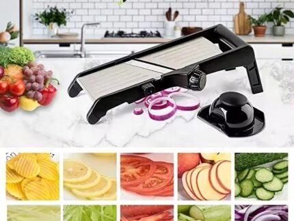 Multifunctional Rotary Kitchen Shredder – Adjustable Mandoline Slicer & Grater for Vegetables, Cheese