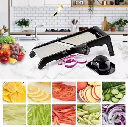 Multifunctional Rotary Kitchen Shredder – Adjustable Mandoline Slicer & Grater for Vegetables, Cheese