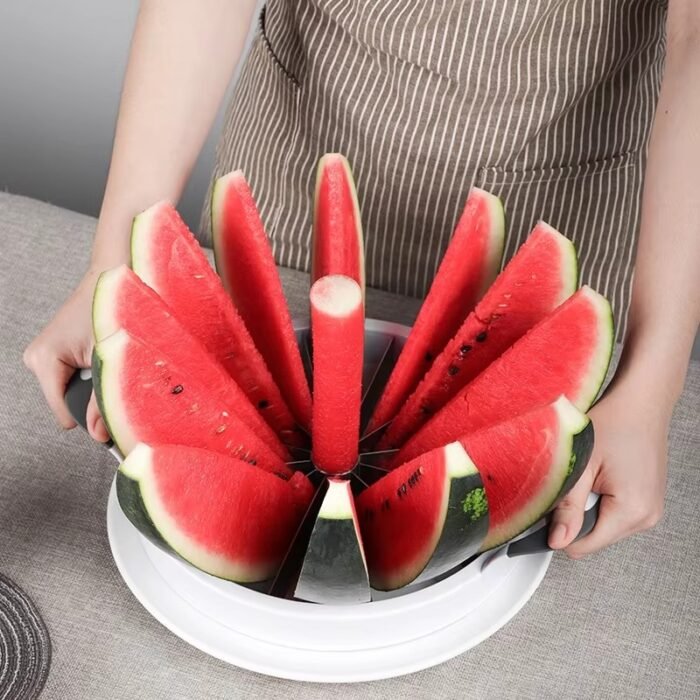Stainless Steel Watermelon Windmill Cutter – Fruit Slicer & Corer Tool for Quick and Easy Watermelon Cubes