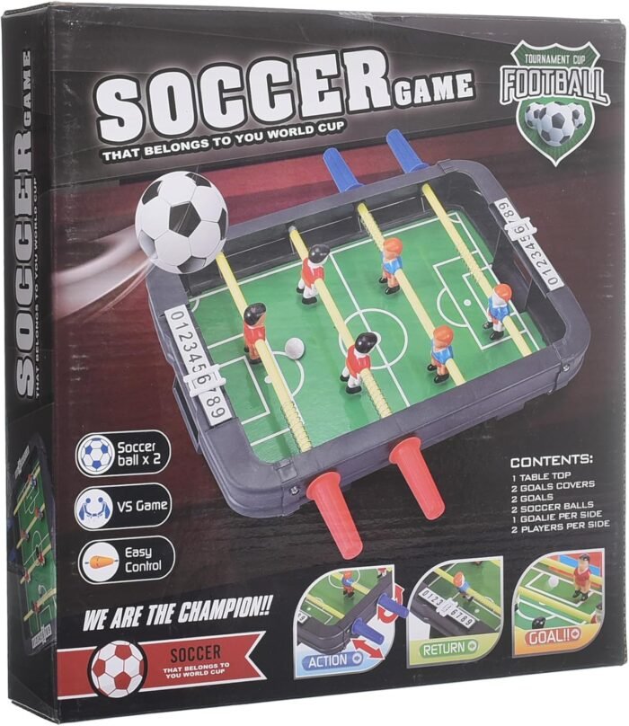Tabletop Soccer Game for Kids – Mini Desktop Football Toy for Indoor Play