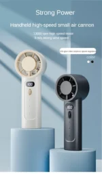 Mini Handheld Fan - Turbo High Speed, USB Rechargeable, 100 Levels, Pocket Portable