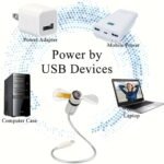 USB LED Clock Fan – Portable Metal Desktop Cooling Fan with Time Display, Ultra-Quiet Laptop Mini Fan2