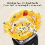 USB Rechargeable Mini Smoothie Blender – Portable Electric Citrus Juicer
