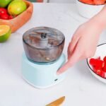 USB Rechargeable Portable Electric Food Processor – Multi-Functional Meat Grinder & Fruit Mixer