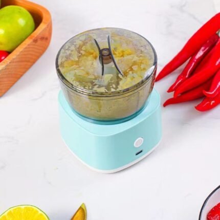 USB Rechargeable Portable Electric Food Processor – Multi-Functional Meat Grinder & Fruit Mixer