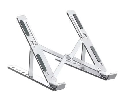 Ultra-Light Foldable Aluminum Laptop Stand – 7-Level Height-Adjustable Portable Table Riser