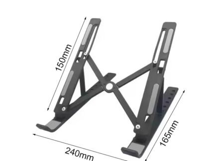 Ultra-Light Foldable Aluminum Laptop Stand – 7-Level Height-Adjustable Portable Table Riser