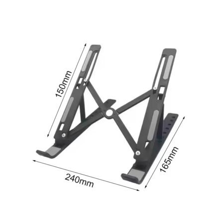 Ultra-Light Foldable Aluminum Laptop Stand – 7-Level Height-Adjustable Portable Table Riser