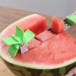 Windmill Watermelon Slicer & Cube Cutter – Stainless Steel Fruit Chopper Tool for Quick Juice Cubes