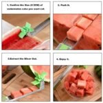 Windmill Watermelon Slicer & Cube Cutter – Stainless Steel Fruit Chopper Tool for Quick Juice Cubes